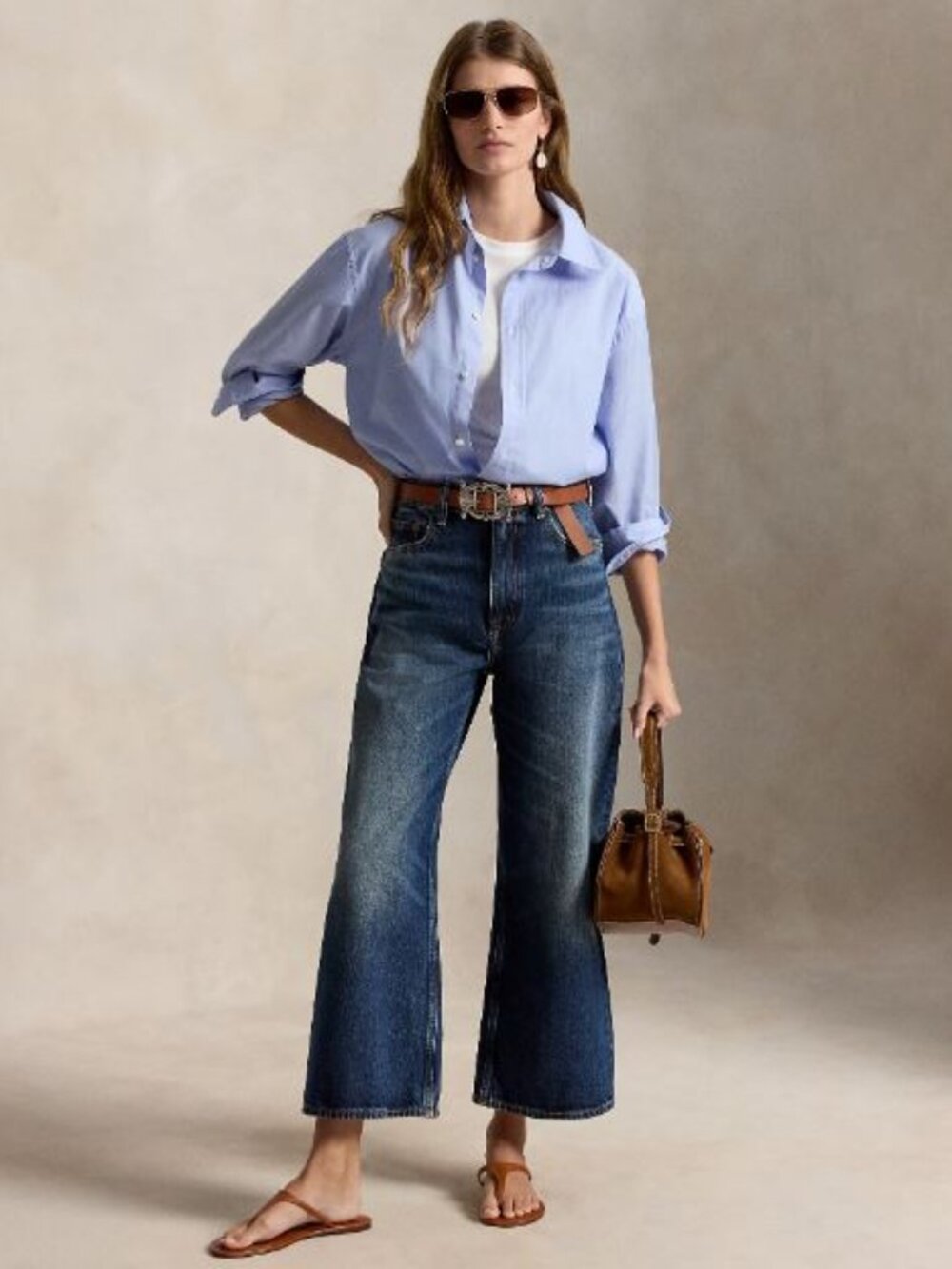 Ralph Lauren High-Rise Crop Flare Jeans